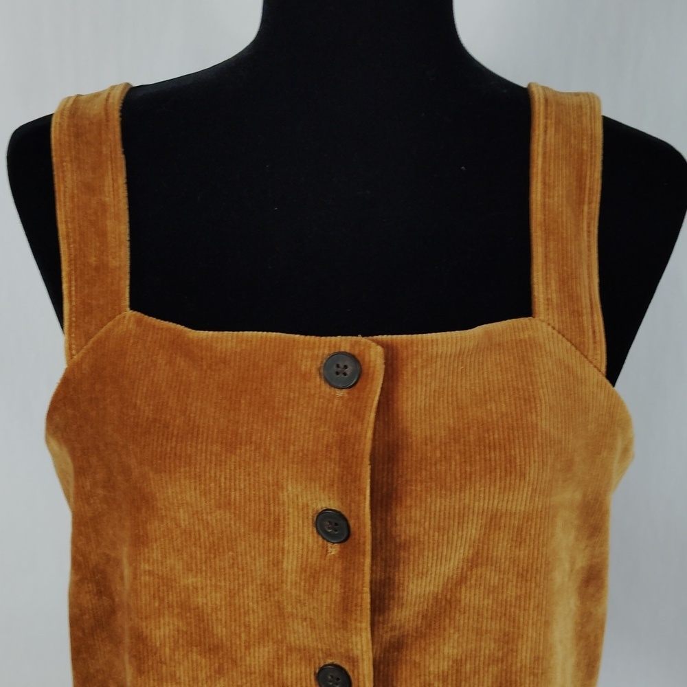 Madewell Texture & Thread Velour Corduroy Button Front Tank Top - Picture 4 of 8